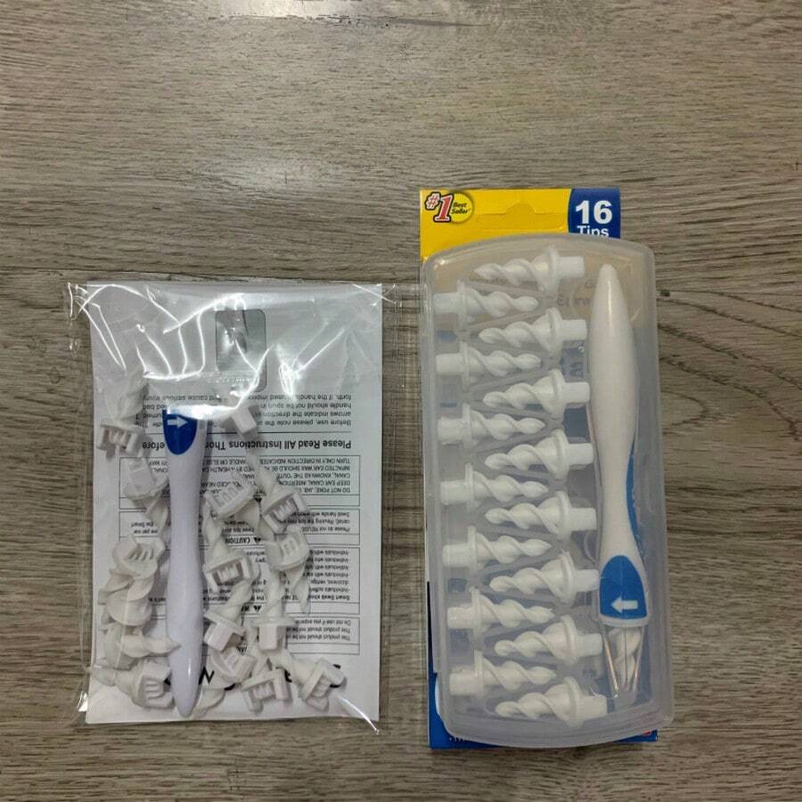 Ear Pick Spoon Rotating Spiral Ear Cleaner Ear Cleaner Silicone Ear Pick Ear Pick Spoon Rotating Portable - 白色 - 查看 1