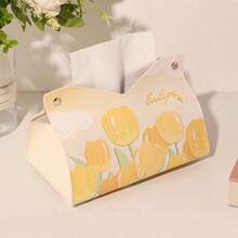 1 pièce Boîte de rangement pour mouchoirs avec motif floral, support de serviettes de table à manger, porte-serviettes créatif, boîte de rangement pour mouchoirs pour table de salle de bain, de chambre à coucher et de coiffeuse, décoration d'intérieur, accessoires de salle de bain, articles pour la maison, table, décoration d'intérieur, organisation et rangement de la maison, pour la cuisine, la chambre, le salon et la salle à manger, accessoires décoratifs pour la maison, boîte décorative, cadeau de mariage pour femme, indispensable pour les voyages, les vacances et les festivals d'été