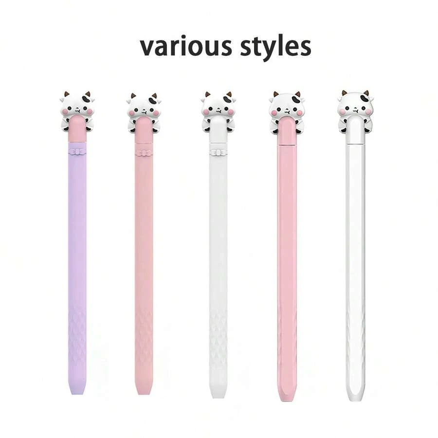 Cute Bear Protective Case Compatible With Apple Pencil Pro And 2nd Generation, As Well As Apple Pencil (USB-C), With Silicone Protective Case For 1st Generation Apple Pencil