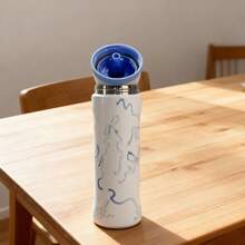 [Christmas Gift]Owalas 24oz/710ml Double-Walled Vacuum Water Bottle Features A Straw Design For Easy Drinking And A Large Capacity, Making It Perfect For A Variety Of Drinks, Including Water, Iced Tea Or Coffee, Iced Drinks, And Hot Drinks. It's A Must-Have For Students, Office Workers, And Those Who Enjoy Outdoor Sports. - 24oz - 查看 2