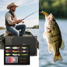 OPQ OPQ Fishing Gift Box Lure Set, Halloween, Christmas, Birthday Gift For Father, Husband, Boyfriend, Suitable For Saltwater And Freshwater Fishing