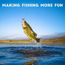 MAFIMOEA 20 piezas Kit de señuelos de mosca para pesca de crappie, cabezas de jig aptas para pesca con mosca, 0,4 g, 0,8 g, 1 g, 1,5 g