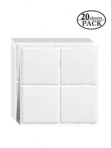 WalDecoo 1/4/10/20 قطعة من بلاط الموزاييك متعدد الألوان، مقاوم للماء وللبقع، قابل للتقشير واللصق، سهل التركيب DIY. ملصقات بلاط جدران لاصقة ذاتية للمطبخ والحمام للتزيين في المناسبات