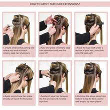 150G 60PCS Tape-In Real Hair Extensions Invisible Tape Extensions, Real Hair Tape Extensions,100% Human Hair Extenions Skin Weft Hair Extensions ,Black Tape In Extensions,Brown Black Blonde Blue Red Grey Silver Highlight Hair - S33 - View 8