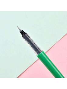 1pc Random Pokemon Reusable Liquid Ink Pen - Black Ink Signature Pen, Suitable For School, Office, Writing And Parties