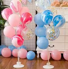 2 Pack Balloon Stand Kit With Lights For Floor, Balloon Tower With Stand, Balloon Pole For Wedding, Baby Shower, Birthday Party Or Bachelorette Party Decoration - 無色 - 查看 7