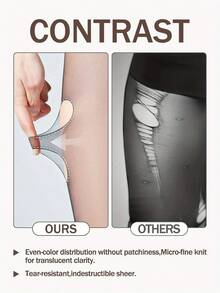 A Pair Of 0D Flat Halloween-Style Long-Legged Skeleton Stockings, Sexy Ultra-Thin Stockings, Visually Stylish For Wearing Outside, Soft And Lightweight Beige Color, Comfortable Without Burden