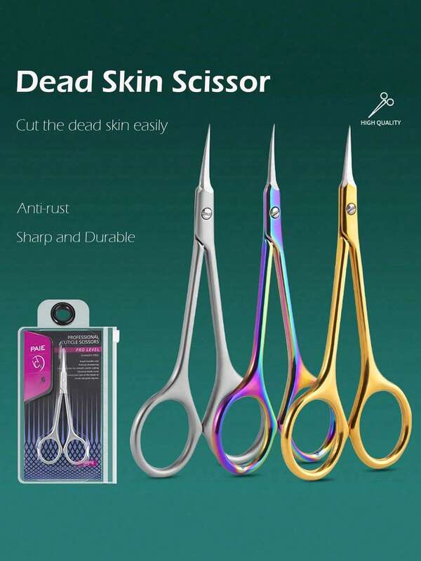 1 pezzo Forbicine professionali per cuticole in acciaio inossidabile, tronchesine per unghie, accessori e strumenti per pedicure e manicure