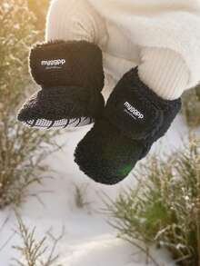 婴儿男童女童短靴新生儿袜子鞋拖鞋冬季保暖婴儿床鞋初学步鞋