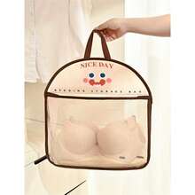 1 Piece Hanging Mesh Storage Bag, Polyester Breathable Washable Laundry Storage Bag, Wall Mounted Underwear And Sock Classification Bag Laundry Bag For Sundries Underwear Bra Clothes Lingerie Panties Pants Jeans Socks T-Shirt Dress Shoes, Foldable 6/7/11 Grids, Packing Essentials, Cover For Clothes Storage Drawer