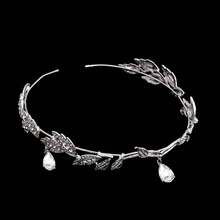 1pc Charming Rhinestone Headband With Pendant, Fairy Style Elegant Alloy Hair Accessory For Cosplay, Costume Party And Boho Fashion - Multicolor - View 9