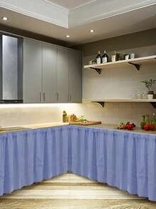 1pc Vintage Plaid Valance Curtain, No Drill Cabinet Curtain, Tier Curtains For Kitchen, Coffee Break Curtain, Room Divider, Japanese Fabric Curtain Suitable For All Seasons - Multicolor - View 9