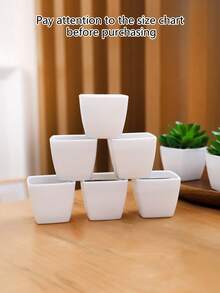 6 Stücke künstliche Plastik Sukkulenten Pflanzen & Töpfe DIY Deko, Hotel/Heim Garten Plastik Sukkulenten Dekoration, farbbeständige Plastik Sukkulenten DIY Grünpflanzendekoration