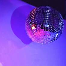 1Pc Halloween Holiday Decor Ball Disco Mirror Ball Multi-Size Cool And Fun Silver Hanging Party Disco Ball - Large Party Decoration Party Design Mirror Ball Hanging Disco Lighting Ball Suitable For DJ Clubs, Stage Bars, Parties, Weddings, Holiday Decorations Disco Ball