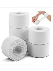 13.7m White Adhesive Bandage For Wrist & Ankle Protection, Non-Irritating Muscle & Joint Support Tape, Finger Tape For Climbing