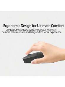 Lenovo N210便攜式無線滑鼠 輕薄設計易攜帶 低功耗自動休眠 精準感應器 防滑滾輪 即插即用穩定連接 - 黑色 - 查看 2