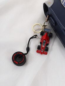 1 件创意个性赛车风格钥匙扣带轮胎挂钩，个性汽车钥匙扣，钥匙扣配件女士汽车配件汽车钥匙扣，手机挂绳包配件，送给男朋友/老师/老师的礼物 - 彩色 - 查看 8