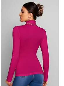 Women Blouses - Hot Pink - View 2