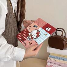 Sanrio 1 Funda para tableta Sanrio, a cuadros de lunares Hello Kitty, Funda para tableta