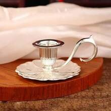 1 Set Bougeoir en métal mat, style vintage, convient pour la table basse, la salle à manger, la chambre à coucher, la décoration de la maison, le mariage, la table à manger et plus encore - Multicolore - Voir 15