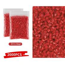1000/2000/5000 hạt nhựa nhỏ 2.6mm, hạt ghép hình pixel, hạt sắt nung chảy, hạt trang trí DIY chất lượng cao, quà tặng thủ công. - Đậu - Xem 36