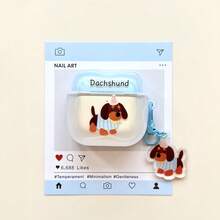 Cute Cartoon Dog Wireless Bluetooth Earphone Case Suitable For AirPods 4, New Pro 3, Pro 2/1, Creative Anti-Drop Earphone Case, Unisex