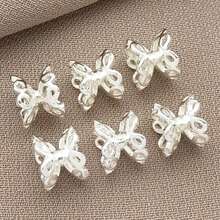 10/20pcs 18K Gold Plated Silver Filigree End Caps Flower Bead Caps Bead End Caps Metal Spacer Beads Caps For Necklace Bracelet Earrings Jewelry Making Supplies