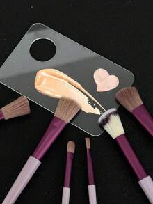 1 pezzo Tavolozza acrilica rettangolare trasparente multifunzionale, tavolozza per fondotinta, tavolozza cosmetica, adatta per regolare vari cosmetici liquidi e in crema, per la regolazione del trucco quotidiano e la creazione di trucco per occasioni speciali, strumento per il trucco multifunzionale, tavolozza per la miscelazione dei colori per il trucco, strumento per il trucco e la arte di unghie, ombretto, trucco per ciglie, miscelazione di pigmenti professionali, consigliato per make-up artist professionisti, economico, riempitivi per calze, trucco, strumenti per il trucco, roba economica, regali, regali per donne, regali di Natale