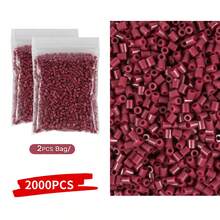 1000/2000/5000 hạt nhựa nhỏ 2.6mm, hạt ghép hình pixel, hạt sắt nung chảy, hạt trang trí DIY chất lượng cao, quà tặng thủ công. - Đậu - Xem 34