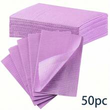 5/20/50/125片一次性粉色/蓝色/紫色美甲桌垫三层防水可折叠清洁垫桌布清洁美甲餐巾，多功能美容纹身牙科布防水桌布美甲工具 - 彩色 - 查看 11