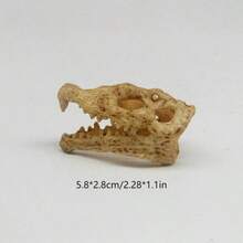 1pc Aquarium Decor Resin Dinosaur Skull, Reptile, Spider, Lizard, Snake Ornament For Fish Tank Landscaping (Small/Large)
