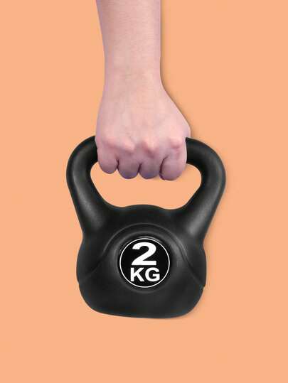  Pesa Rusa Plástica Kettlebell 2kg TAYGA Negro Cross