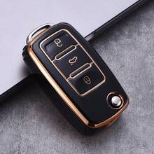 Car Key Fob Cover Protector, Suitable For Magotan, Golf 4/3/5/6, MK6, Passat B5/B6/B8/B7, Touran, Bora, Tiguan, Jetta, Lamando, Octavia, Anti-Drop Anti-Dust Key Holder - Single Pack - View 9