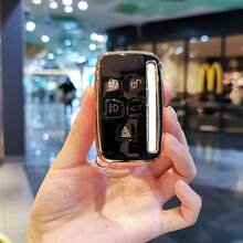 1pc TPU Material Dedicated Car Key Case, 5-Button Car Key Anti-Drop Protective Cover, Suitable For Land Rover Range Rover Evoque/Defender/Discovery 2 Models - Multicolor - View 11
