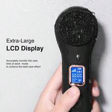 Facial Cleansing Brush, IPX7 Waterproof Rechargeable Silicone Face Scrubber, 5 Cleansing Modes Face Brush For Face Exfoliator, Exfoliating And Massaging Face Scrubber Exfoliator - Black - View 5