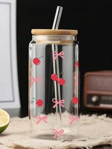 1 Pc Coffee Glass Cup, Reusable, Cold And Heat Insulation,Summer Outdoor, Suitable For Offices And Schools, For Coffee, Tea, Beer, Juice, Hot And Cold Drinks, Smoothies, Etc. Suitable For Parties,For Party Wedding Festival Bar Celebration ,Festivals, Thanksgiving, Teachers' Day, Halloween, Christmas, Festival Gifts, For Mom, Lover, Boyfriend And Girlfriend Best Friend, A Gift For The Bride. Coffee Cup, Mug, Water Bottle - Multicolor - View 12