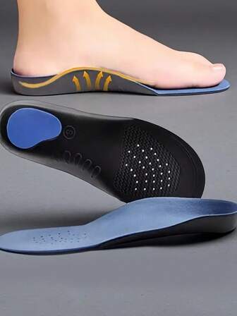 1 par de plantillas de apoyo de arco EVA transpirables para correr, unisex, con superficie de terciopelo, para verano