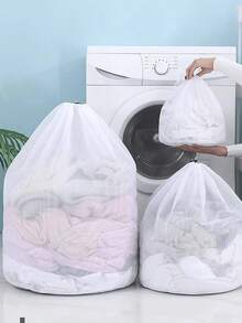 Lot de 3 (grand, moyen et petit) sacs à linge pour les délicats, petit sac à linge en maille, sac à linge en maille durable, avec fermeture éclair renforcée et boucle de suspension pour les voyages, le stockage, le collège, la résidence universitaire et les appartements, lavable en machine