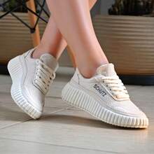 Schuttz Cocoa Platform Sneakers For Women, Stylish, Casual, Comfortable, Lightweight, Soft - 奶油 - 查看 2