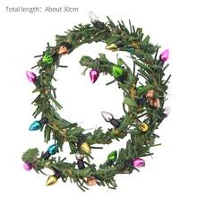 Miniaturowy zestaw drzwi do ogrodu w kształcie elfa z wróżką bożonarodzeniową, miniaturowe ozdoby świąteczne, modele rekwizytów scenicznych, dekoracje do domku dla lalek, akcesoria BJD, dekoracje świąteczne