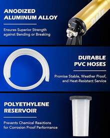 Kit Purga Frenos Bomba Vacío Manual Adaptadores Manómetro Guantes - gris - Ver 7