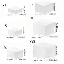 Senmeo 6Pcs Buffet Risers, Food Risers For Buffet Table, Acrylic Display Risers With Hollow Bottom, Food Display Stand For Party Jewelry Dessert Figures - White - View 9