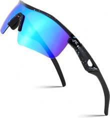 FEISEDY Gafas de sol deportivas polarizadas para niños y niñas TR90 marco niños adolescentes ciclismo lentes de sol B2454 - Blanco-azul - Ver 13