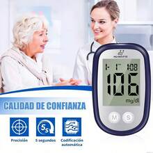 Digital Glucometer Glucose Meter 50 Test Strips 50 Lancets - Blue - View 3