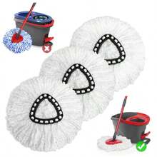 Mop Replace Head 3 Pack For O-Cedar EasyWring 1 Tank System - White - View 1