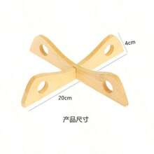 2pcs Bamboo Trivet, Criss-Cross Design Heat Resistant Pot Holder, Bamboo Trivet Mat, Random Color