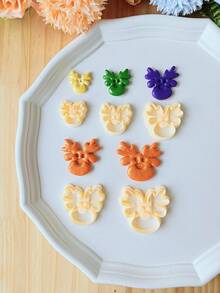 5Pcs Christmas Elk Reindeer Polymer Clay Cutters, 3D Printed Clay Cutters For DIY Jewelry Making, High Precision Clay Cutting Tools For Earrings, Brooches, Pendants