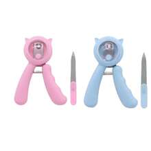 2pcs Stainless Steel Cat Nail Clipper, Anti-Splash Round Hole Pet Nail Trimmer