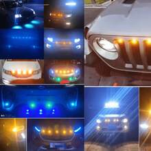 4 件装 18 毫米 LED 汽车鹰眼灯 12V 专用照明灯具适用于所有类型的车辆 - 4pcs - 查看 6