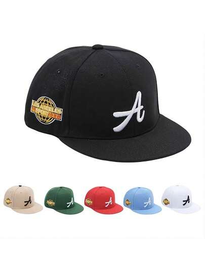 1pc Men Letter & Number Embroidered Sun Protection Casual Baseball Cap For Daily Life For Spring And Autumn Daily Wear Street
